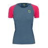Kvinner t-skjorte Karpos Lavaredo Evo W Jersey bluefin / innuendo